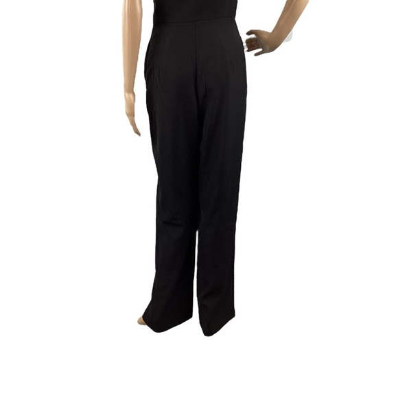 Line & Dot Vaughn One Shoulder Ring Detail Black Jumpsuit Small - Picture 7 of 9